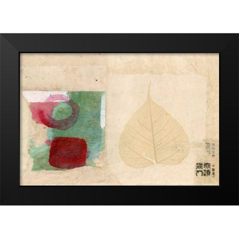 Modern Collage II Black Modern Wood Framed Art Print by Ray, Elena