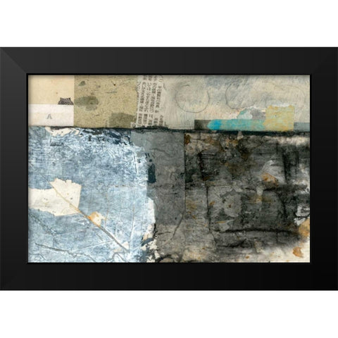 Modern Collage IV Black Modern Wood Framed Art Print by Ray, Elena