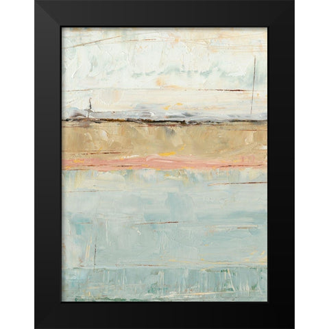 Pastel Horizon I Black Modern Wood Framed Art Print by Harper, Ethan