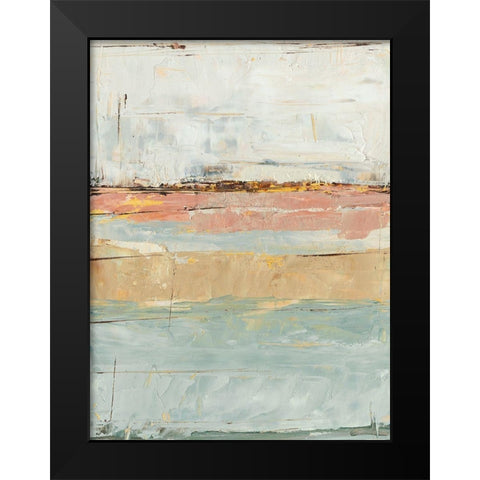 Pastel Horizon II Black Modern Wood Framed Art Print by Harper, Ethan