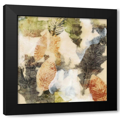 Leaf Dance I Black Modern Wood Framed Art Print by Goldberger, Jennifer