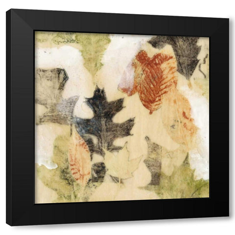 Leaf Dance II Black Modern Wood Framed Art Print by Goldberger, Jennifer