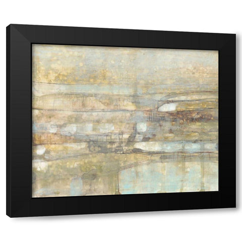 Pastel Scape II Black Modern Wood Framed Art Print with Double Matting by Goldberger, Jennifer