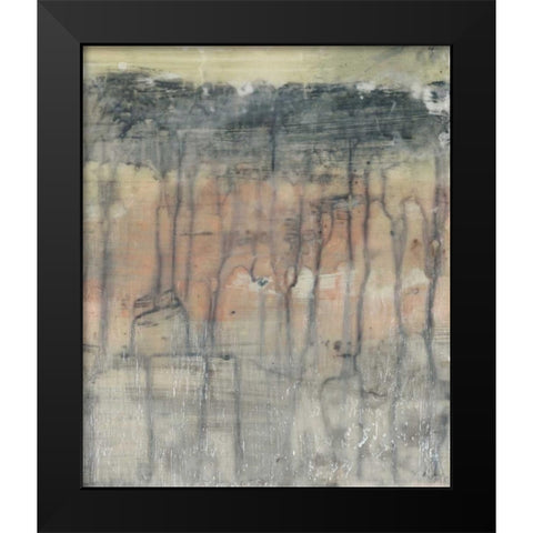 Mineral Layers II Black Modern Wood Framed Art Print by Goldberger, Jennifer