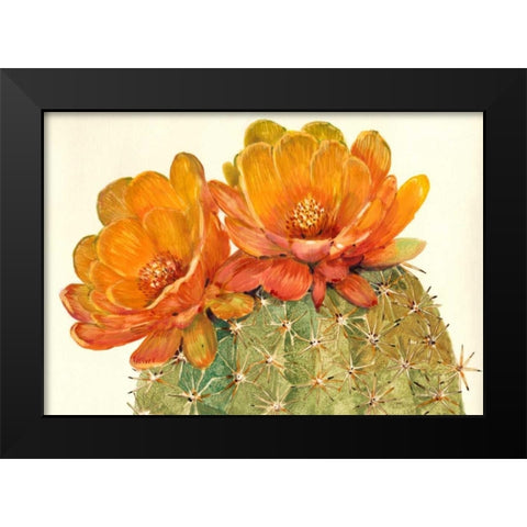 Cactus Blossoms II Black Modern Wood Framed Art Print by OToole, Tim