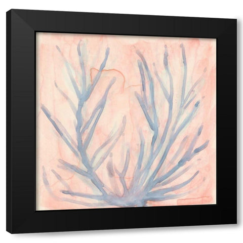 Tinted Algae I Black Modern Wood Framed Art Print with Double Matting by Stramel, Renee W.