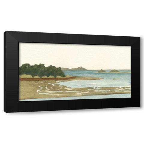 Spa Coastline I Black Modern Wood Framed Art Print by Miller, Dianne