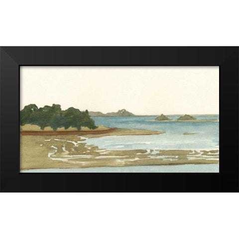 Spa Coastline I Black Modern Wood Framed Art Print by Miller, Dianne