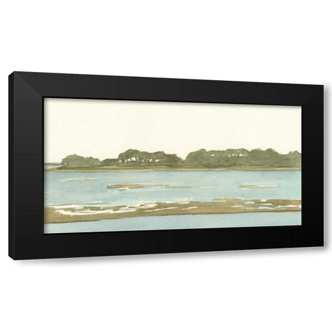 Spa Coastline II Black Modern Wood Framed Art Print with Double Matting by Miller, Dianne