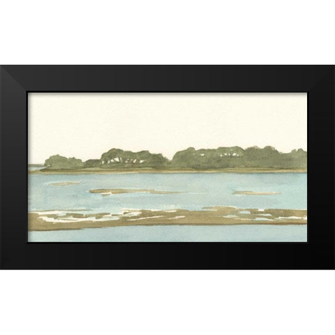 Spa Coastline II Black Modern Wood Framed Art Print by Miller, Dianne