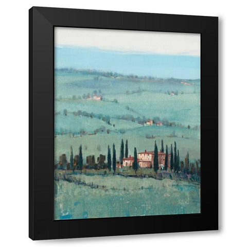 Hill Top Vista I Black Modern Wood Framed Art Print with Double Matting by OToole, Tim