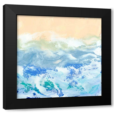 Morning Surf I Black Modern Wood Framed Art Print by Ludwig, Alicia