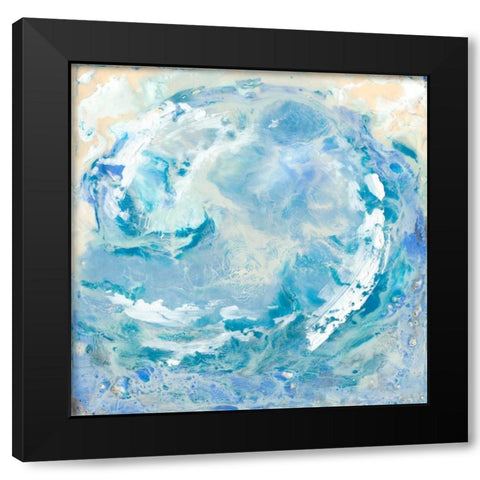 Waikiki II Black Modern Wood Framed Art Print with Double Matting by Ludwig, Alicia