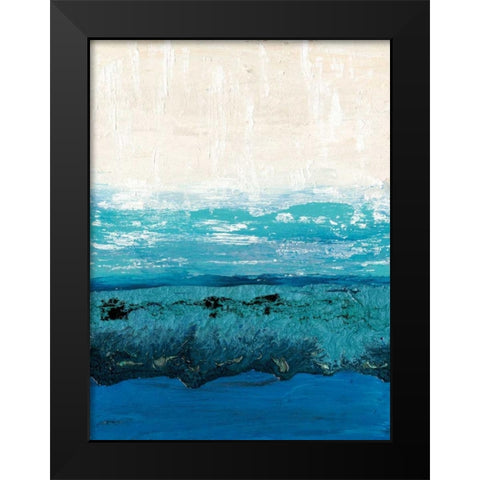 Sapphire Cove I Black Modern Wood Framed Art Print by Ludwig, Alicia