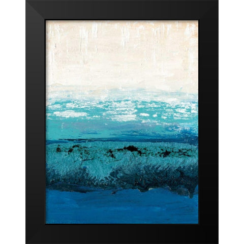 Sapphire Cove II Black Modern Wood Framed Art Print by Ludwig, Alicia