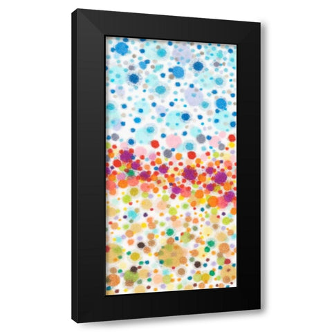 Dot Play II Black Modern Wood Framed Art Print by Galapon, Nikki
