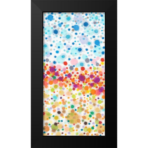 Dot Play II Black Modern Wood Framed Art Print by Galapon, Nikki