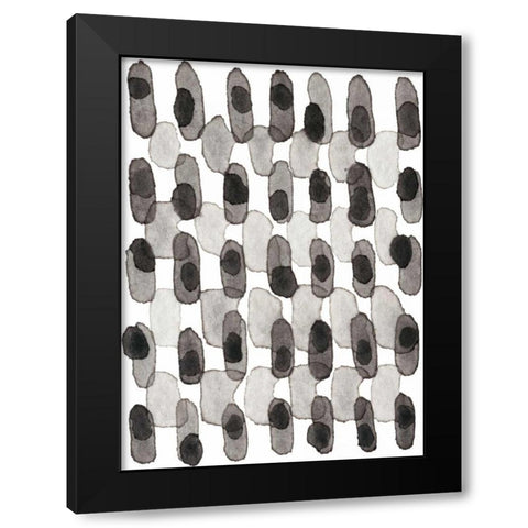 Grey Slate I Black Modern Wood Framed Art Print with Double Matting by Galapon, Nikki