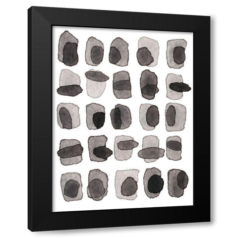 Grey Slate II Black Modern Wood Framed Art Print with Double Matting by Galapon, Nikki