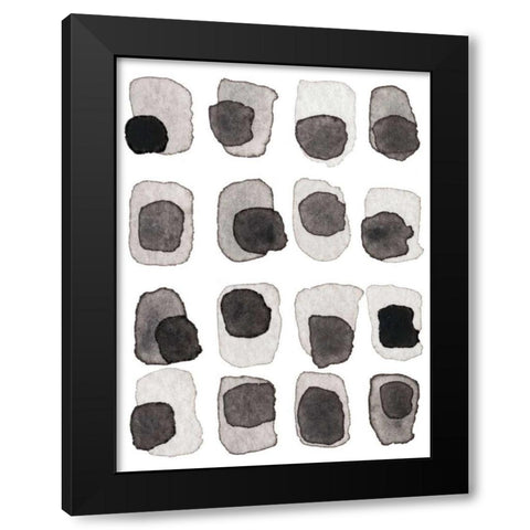 Grey Slate III Black Modern Wood Framed Art Print by Galapon, Nikki