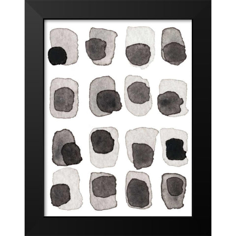Grey Slate III Black Modern Wood Framed Art Print by Galapon, Nikki