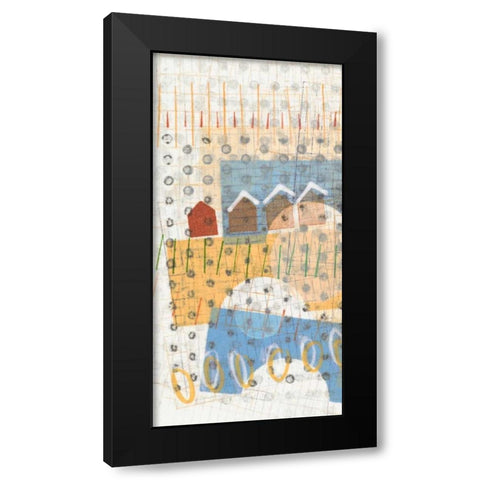 Home Grid III Black Modern Wood Framed Art Print by Galapon, Nikki