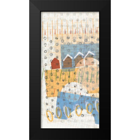 Home Grid III Black Modern Wood Framed Art Print by Galapon, Nikki