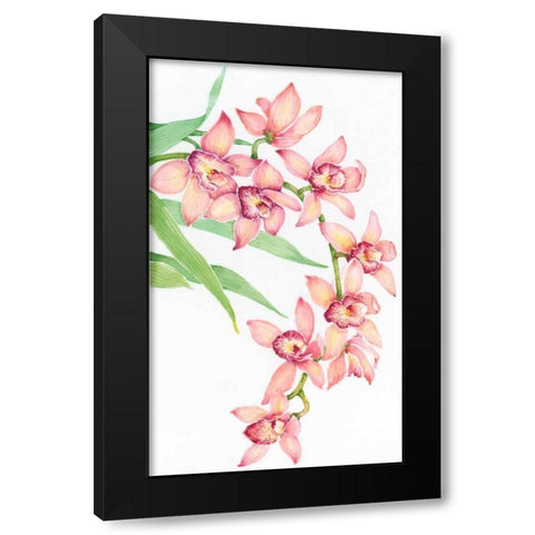 Exotic Flowers III Black Modern Wood Framed Art Print with Double Matting by OToole, Tim