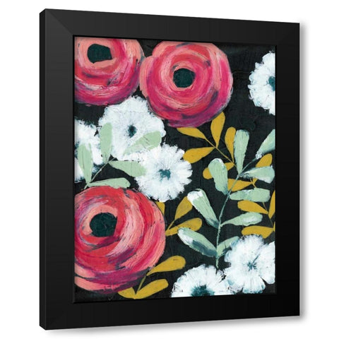 Flor de Color I Black Modern Wood Framed Art Print by Popp, Grace