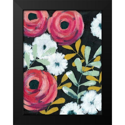 Flor de Color I Black Modern Wood Framed Art Print by Popp, Grace