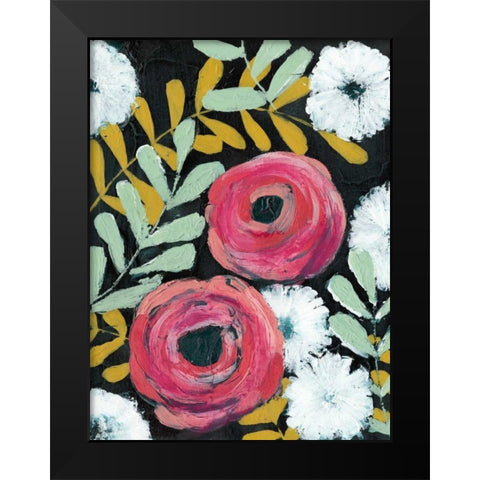 Flor de Color II Black Modern Wood Framed Art Print by Popp, Grace