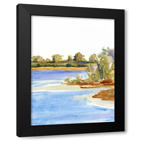 The Sound I Black Modern Wood Framed Art Print by Miller, Dianne
