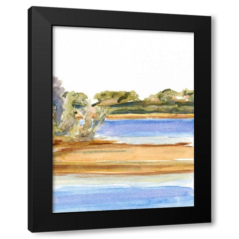 The Sound II Black Modern Wood Framed Art Print by Miller, Dianne