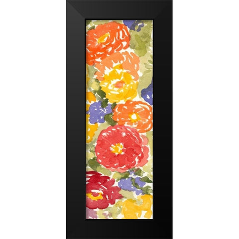 Zinnia Array II Black Modern Wood Framed Art Print by Miller, Dianne
