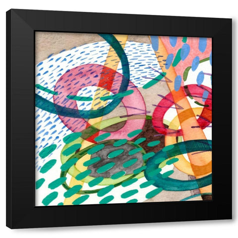Stratosphere I Black Modern Wood Framed Art Print with Double Matting by Galapon, Nikki