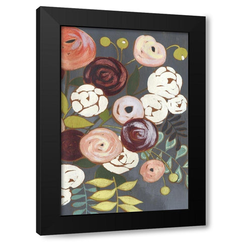 Custom Wistful Bouquet I (ASH) Black Modern Wood Framed Art Print with Double Matting by Popp, Grace