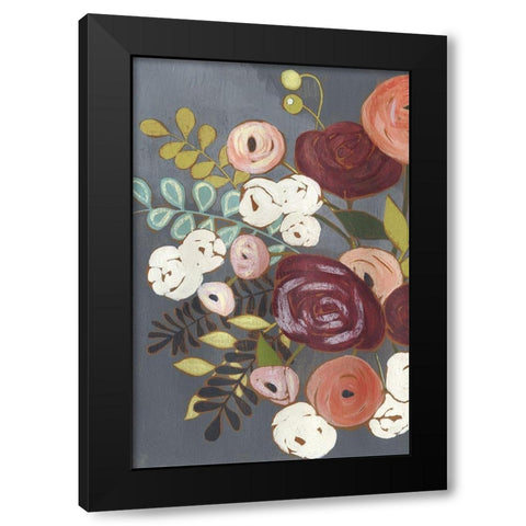Custom Wistful Bouquet II (ASH) Black Modern Wood Framed Art Print by Popp, Grace