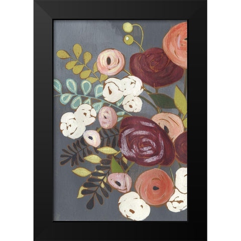 Custom Wistful Bouquet II (ASH) Black Modern Wood Framed Art Print by Popp, Grace