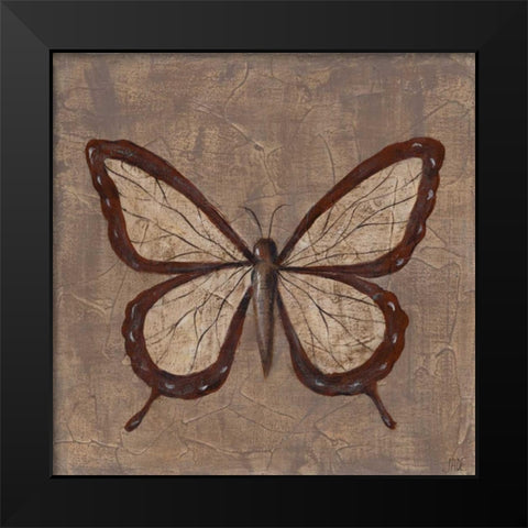 Textured Butterfly II Black Modern Wood Framed Art Print by Reynolds, Jade