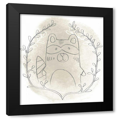 Woodland Vignettes II Black Modern Wood Framed Art Print with Double Matting by Vess, June Erica