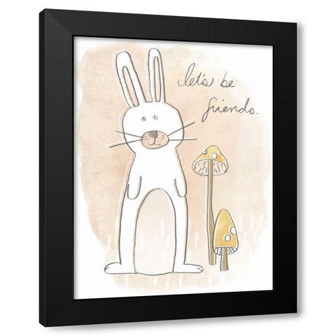 Woodland Whimsy I Black Modern Wood Framed Art Print with Double Matting by Vess, June Erica