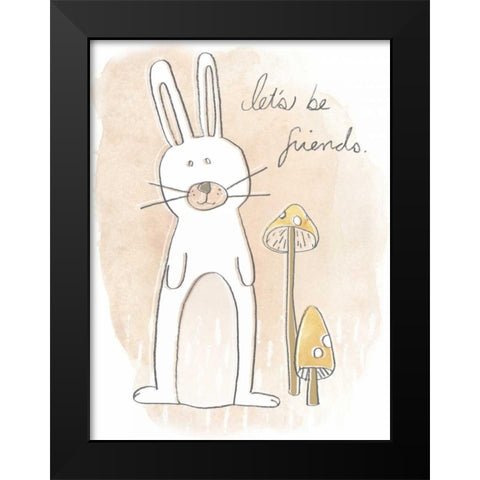 Woodland Whimsy I Black Modern Wood Framed Art Print by Vess, June Erica