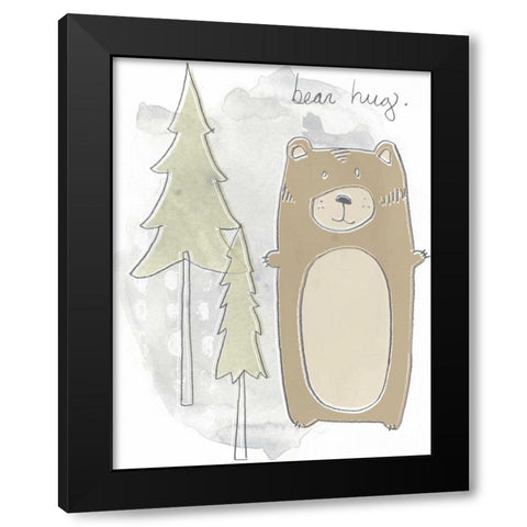 Woodland Whimsy II Black Modern Wood Framed Art Print with Double Matting by Vess, June Erica
