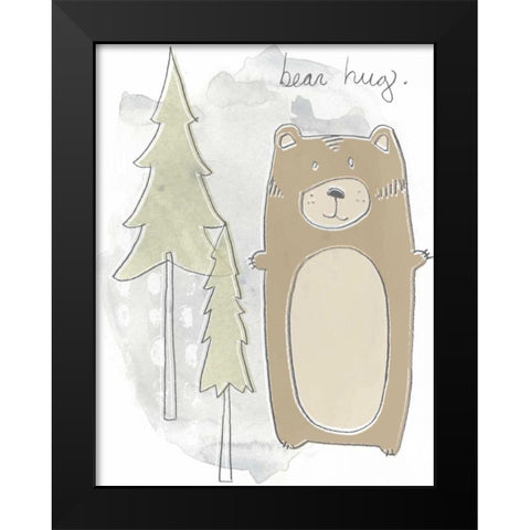 Woodland Whimsy II Black Modern Wood Framed Art Print by Vess, June Erica