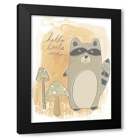 Woodland Whimsy IV Black Modern Wood Framed Art Print with Double Matting by Vess, June Erica