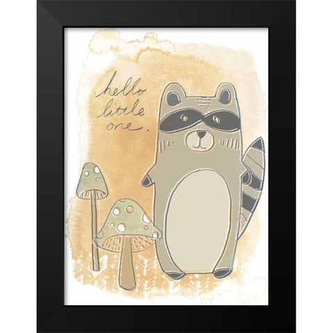 Woodland Whimsy IV Black Modern Wood Framed Art Print by Vess, June Erica