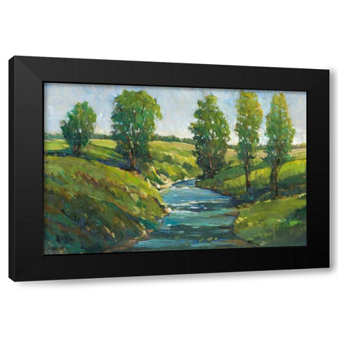 Lush Landscape III Black Modern Wood Framed Art Print with Double Matting by OToole, Tim