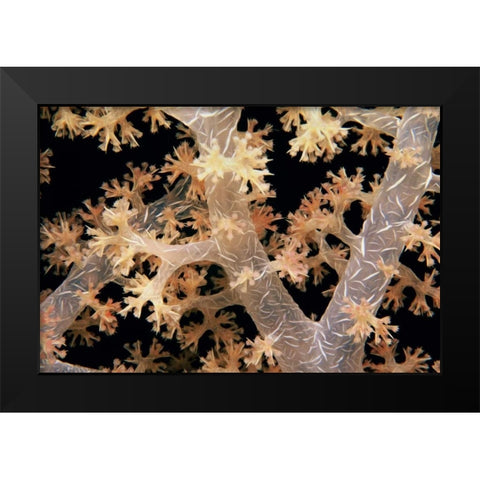 Splendid Branches - Fiji Black Modern Wood Framed Art Print by Factor, Beverly