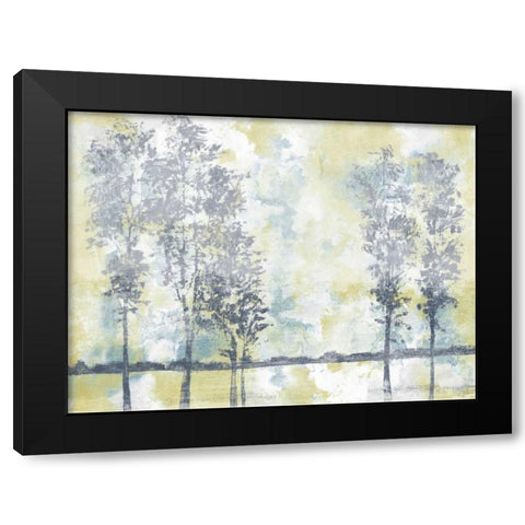 Watercolor Mist II Black Modern Wood Framed Art Print by Studio W