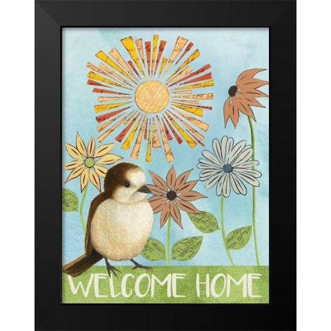 Spring Welcome II Black Modern Wood Framed Art Print by Popp, Grace